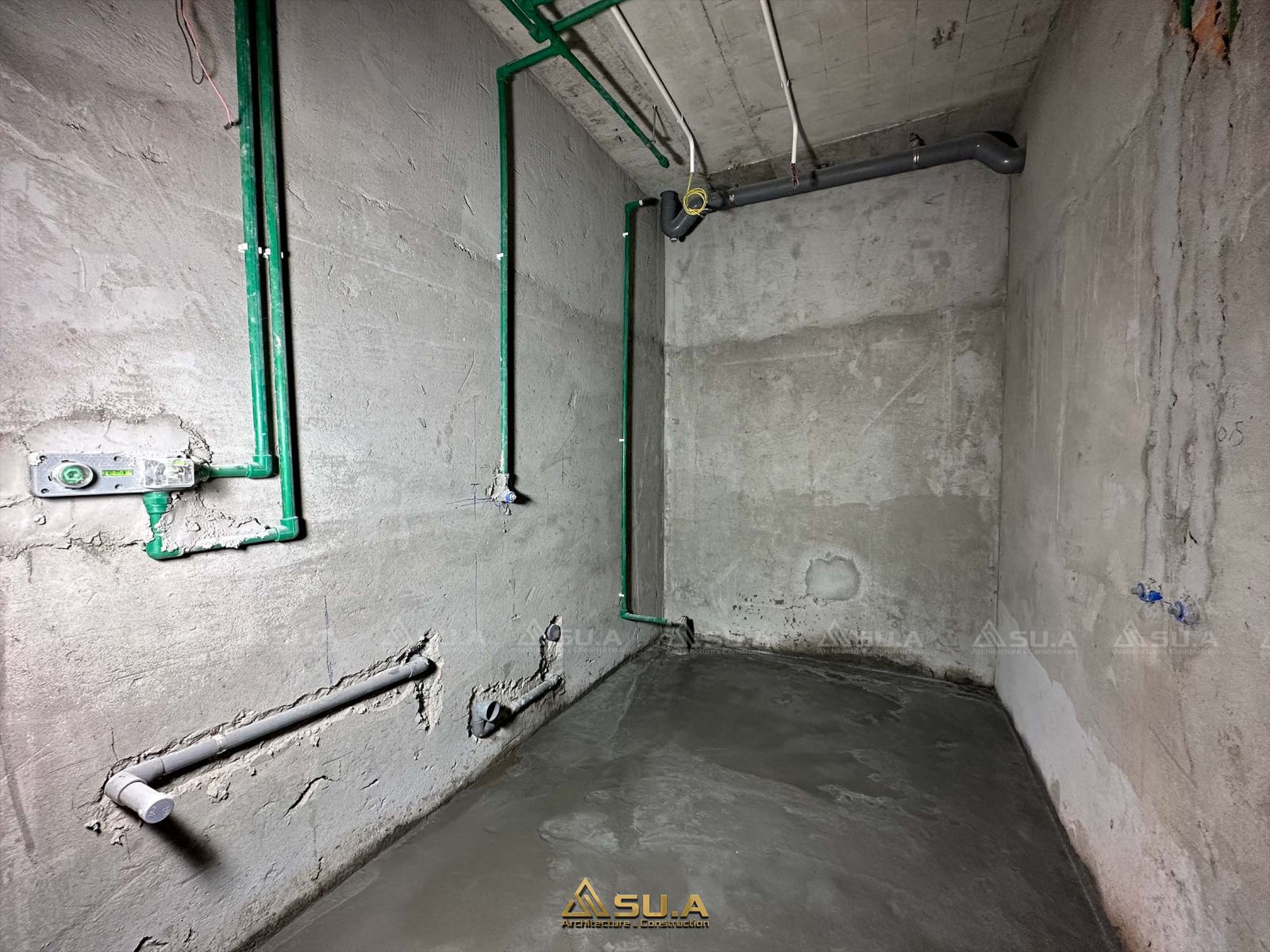 Hình ảnh thi công đường ống cấp thoát nước WC