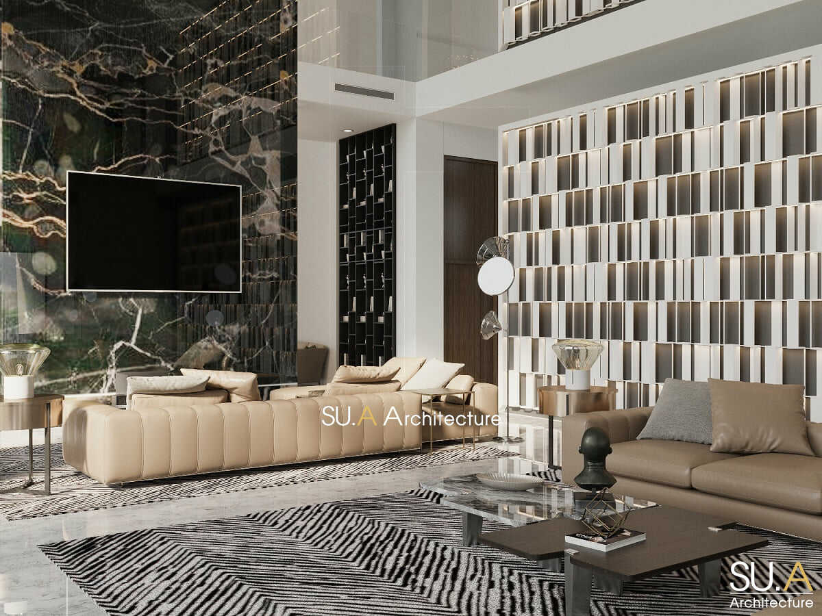 Thiết kế phòng khách của Villa Luxury
