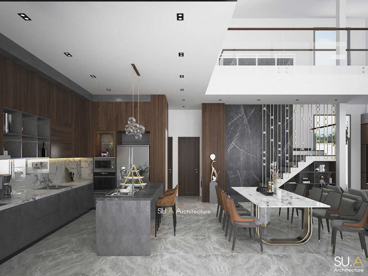 Không gian nội thất phòng bếp hiện đại tinh tế